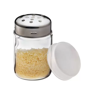 QUEIJEIRA DE VIDRO E INOX COM TAMPA – EURO