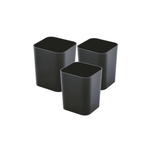KIT PORTA OBJETO PRETO COM 3 PEÇAS – DELLO