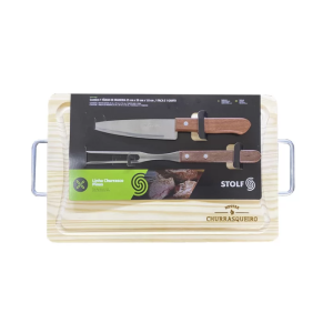 KIT CHURRASCO 35X21CM COM 3 PEÇAS – STOLF